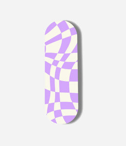 Lavender Checkered Print Pop Slider