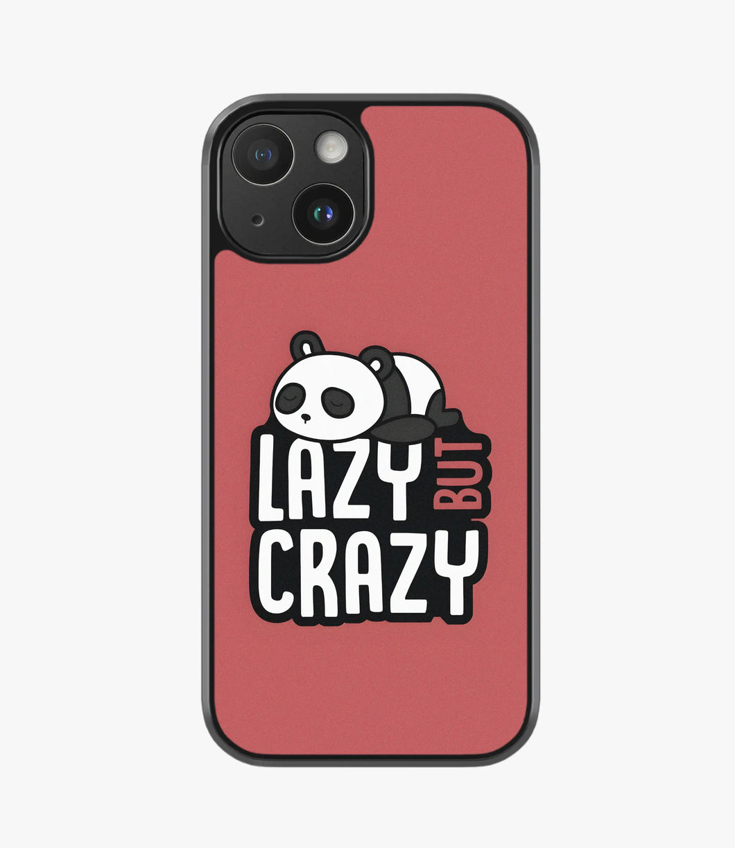 Lazy But Crazy Panda Hybrid Matte Case
