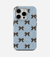 Leopard Bow Charm Glossy Armoured Case