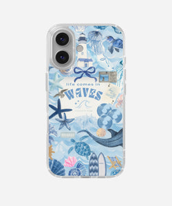 Life in Waves Clear Silicone Phone Case