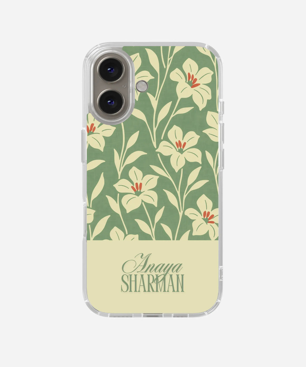 Lily Sage Custom Name Silicone Case