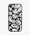 Liquify Ghost Black Glass Case for iPhone 15
