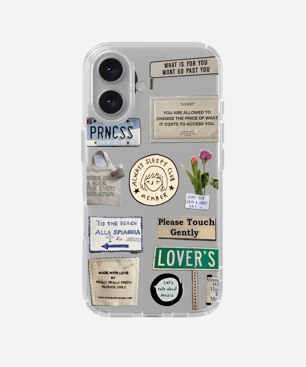 Lover's Lane Clear Silicone Phone Case
