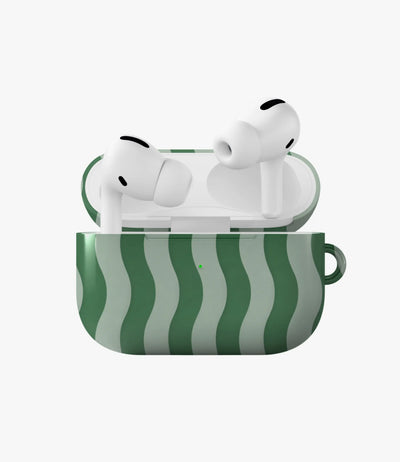 Matcha Wave Glossy Airpod Case