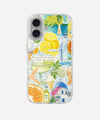 Mediterranean Melody Clear Silicone Phone Case
