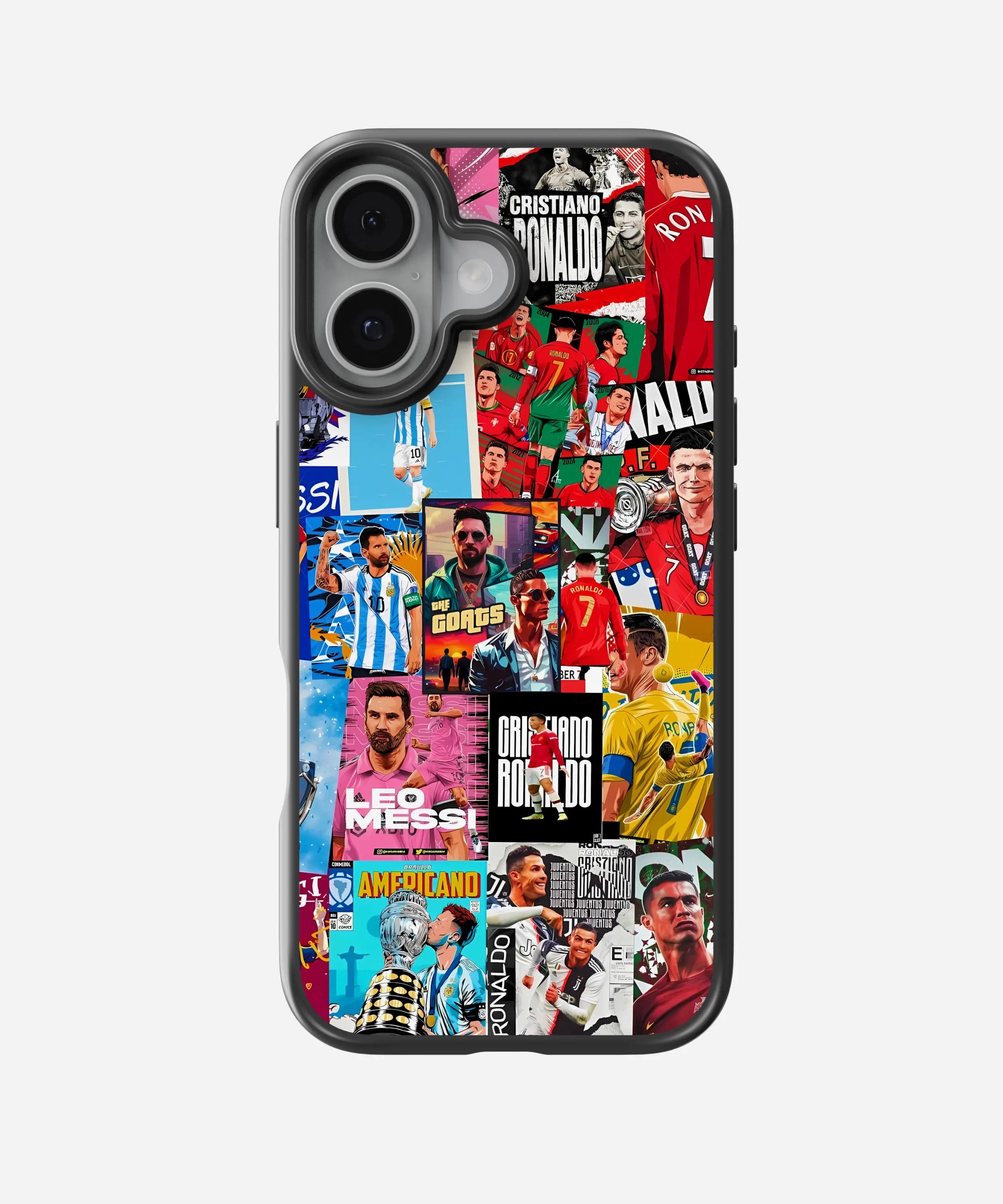Messi × Ronaldo Hybrid Matte Case