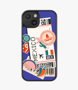 Mexico Boarding Pass Hybrid Matte Case