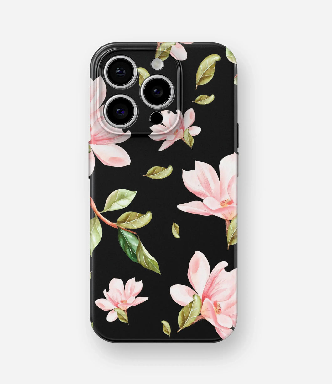 Midnight Magnolia Glossy Hard Case