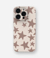 Mocha Stars Glossy Hard Case