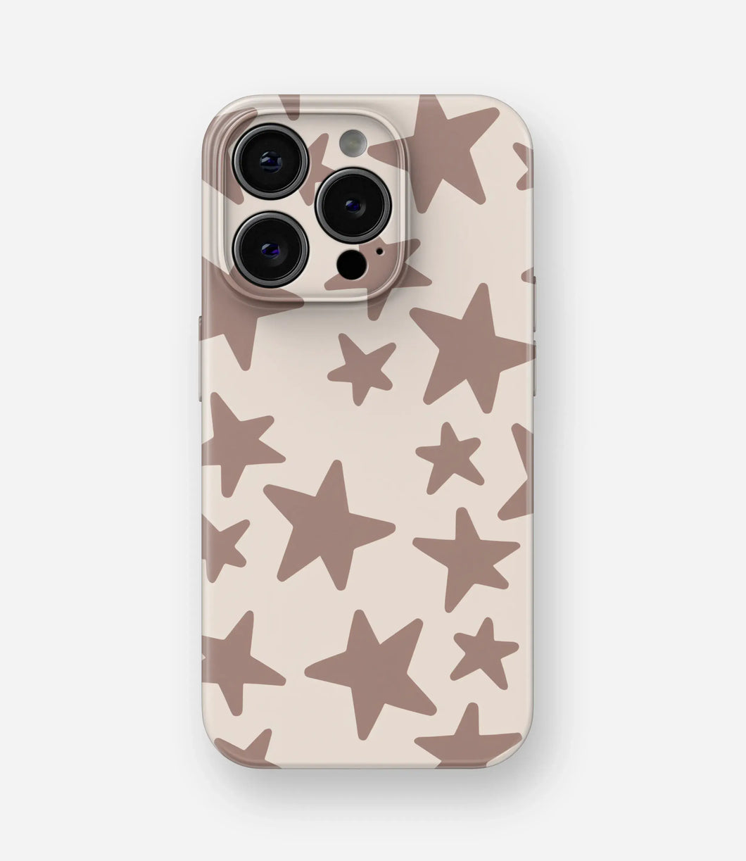 Mocha Stars Glossy Hard Case
