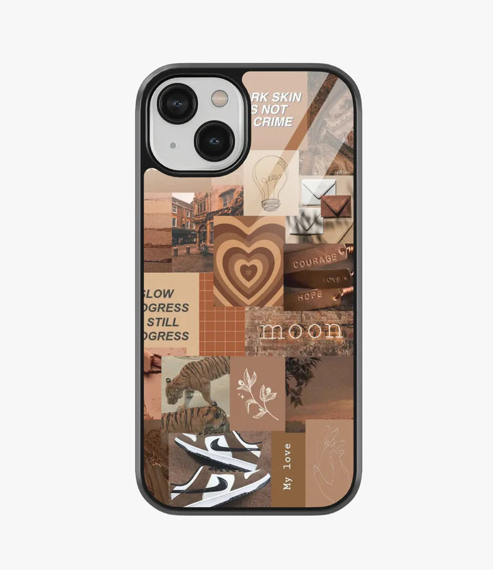 Moon Is Love Aesthetic Glass Case for iPhone 13
