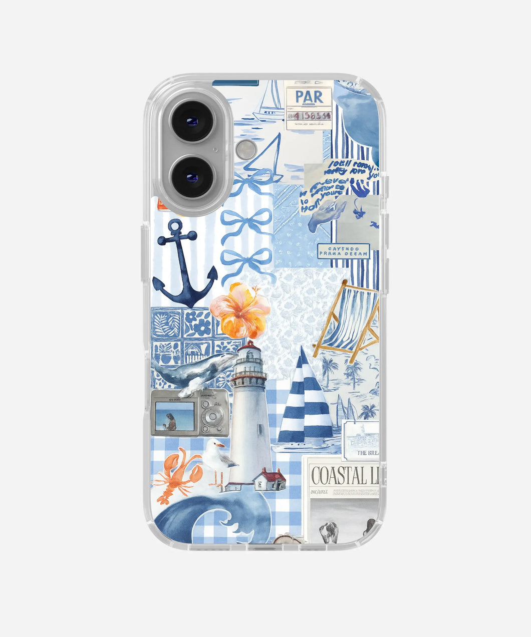 Nautical Bliss Clear Silicone Phone Case
