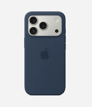 Load image into Gallery viewer, Solid Deep Navy Soft Silicone iPhone Case
