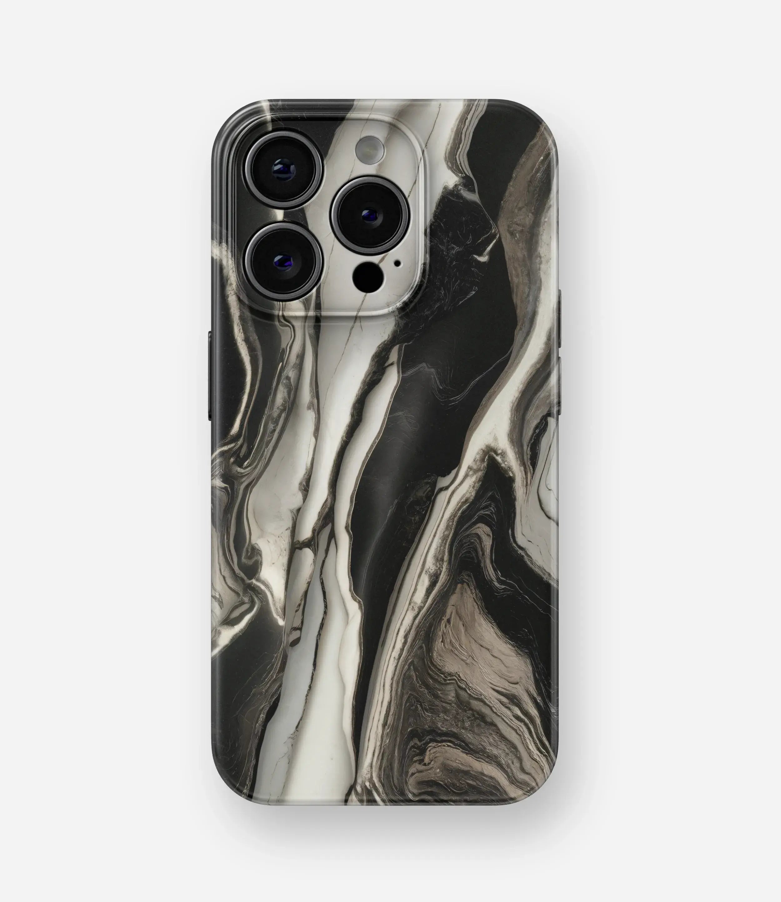 Obsidian Marble Glossy Hard Case