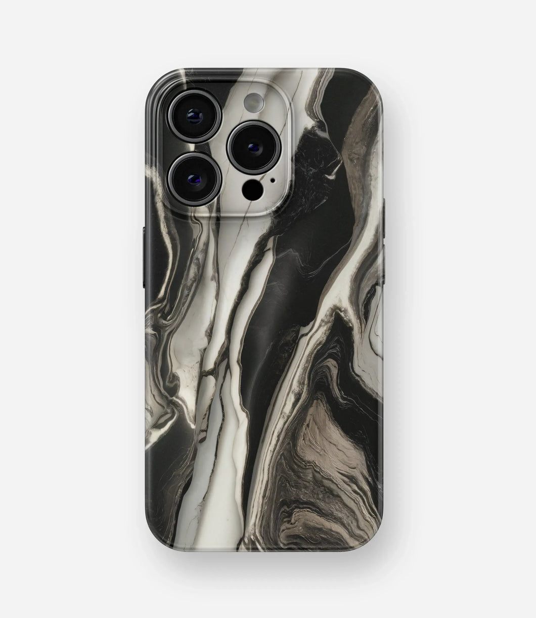 Obsidian Marble Glossy Hard Case