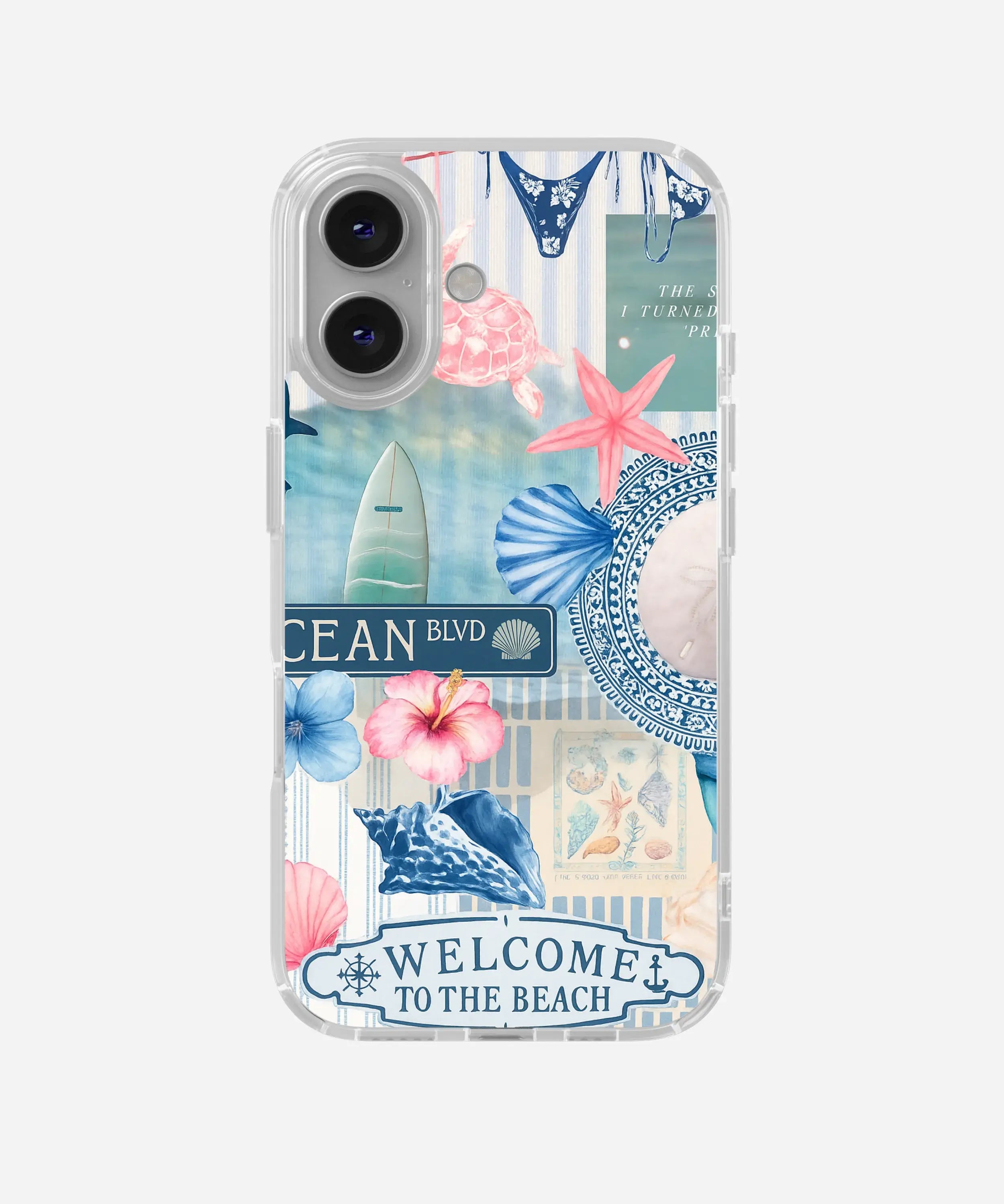 Ocean Boulevard Clear Silicone Phone Case