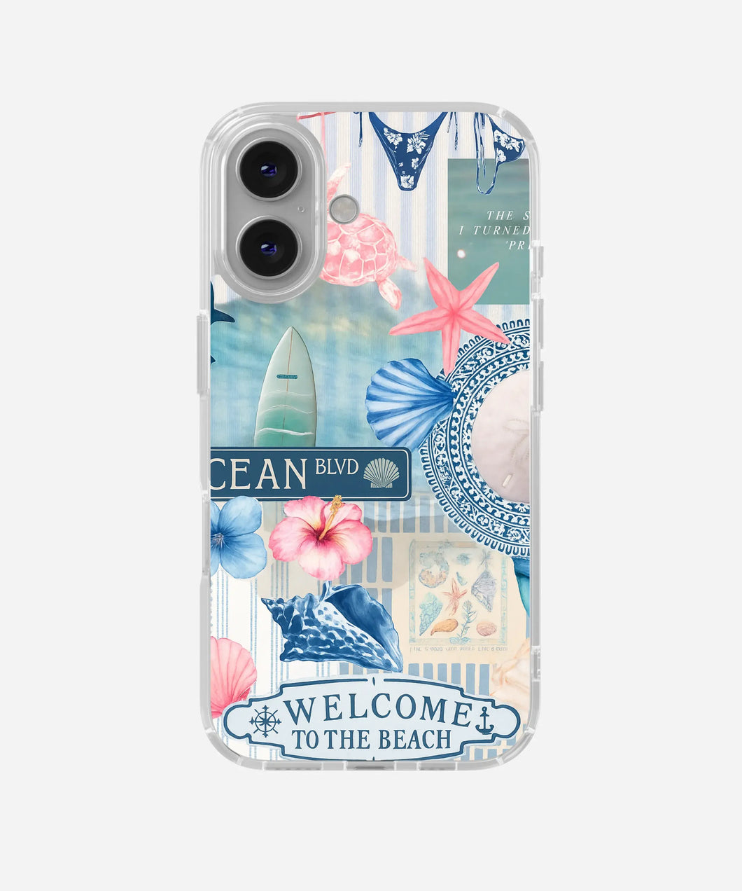 Ocean Boulevard Clear Silicone Phone Case