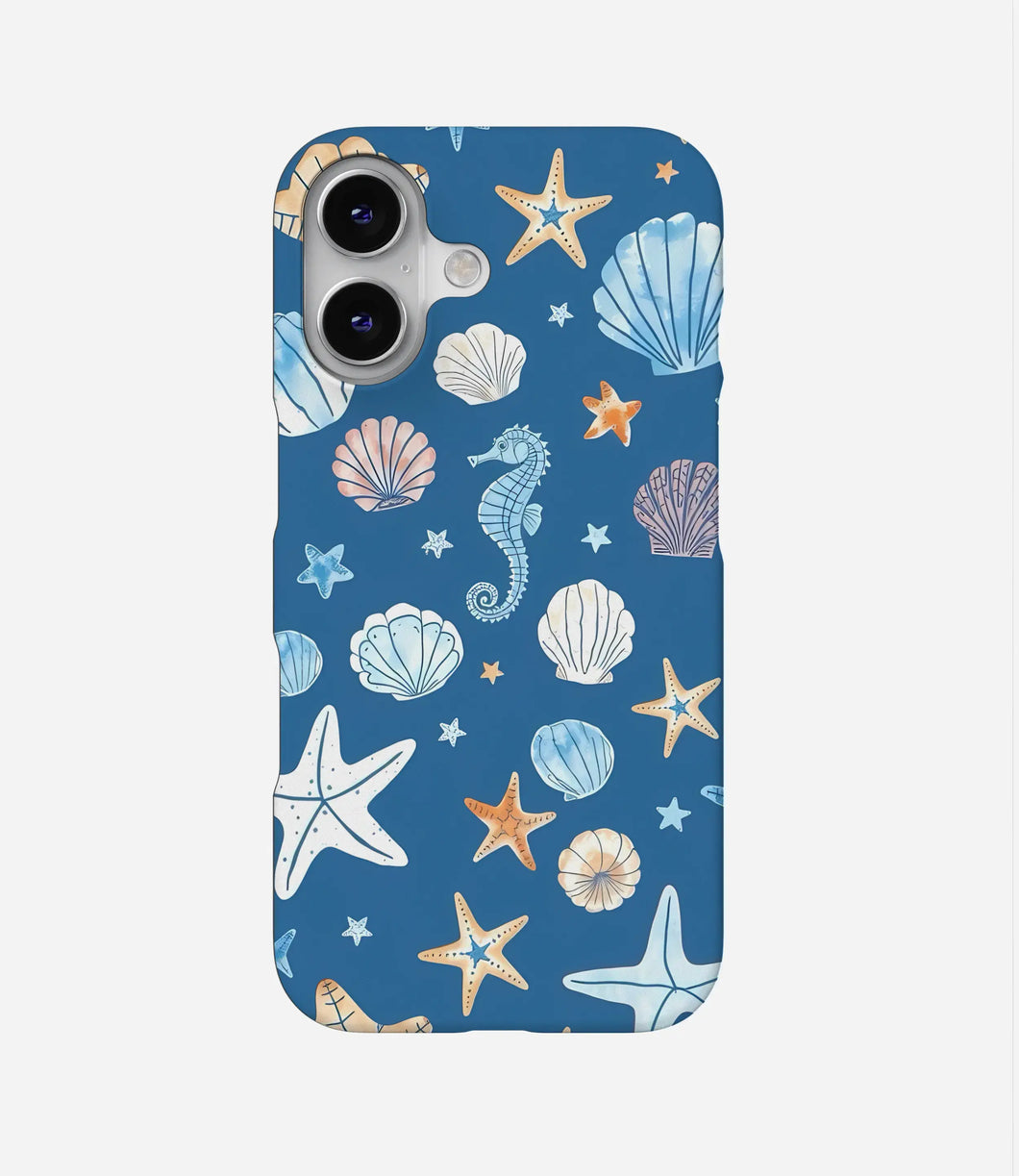 Ocean Midnight Shells Hard Case
