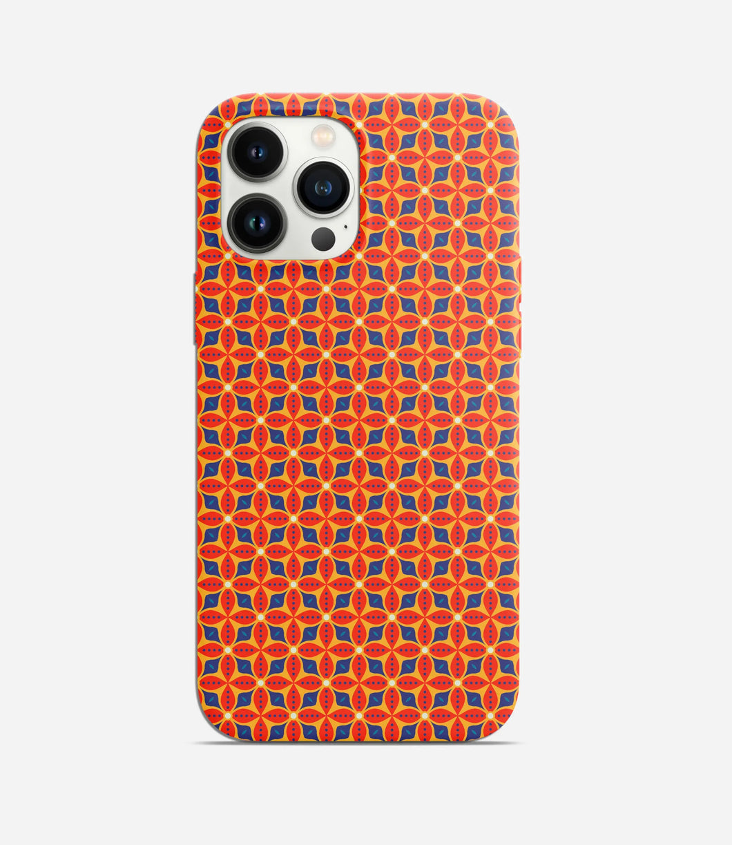 Orange Mandala Print Case