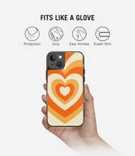 Load image into Gallery viewer, Orange Retro Hearts Y2K Stride 2.0 Phone Case
