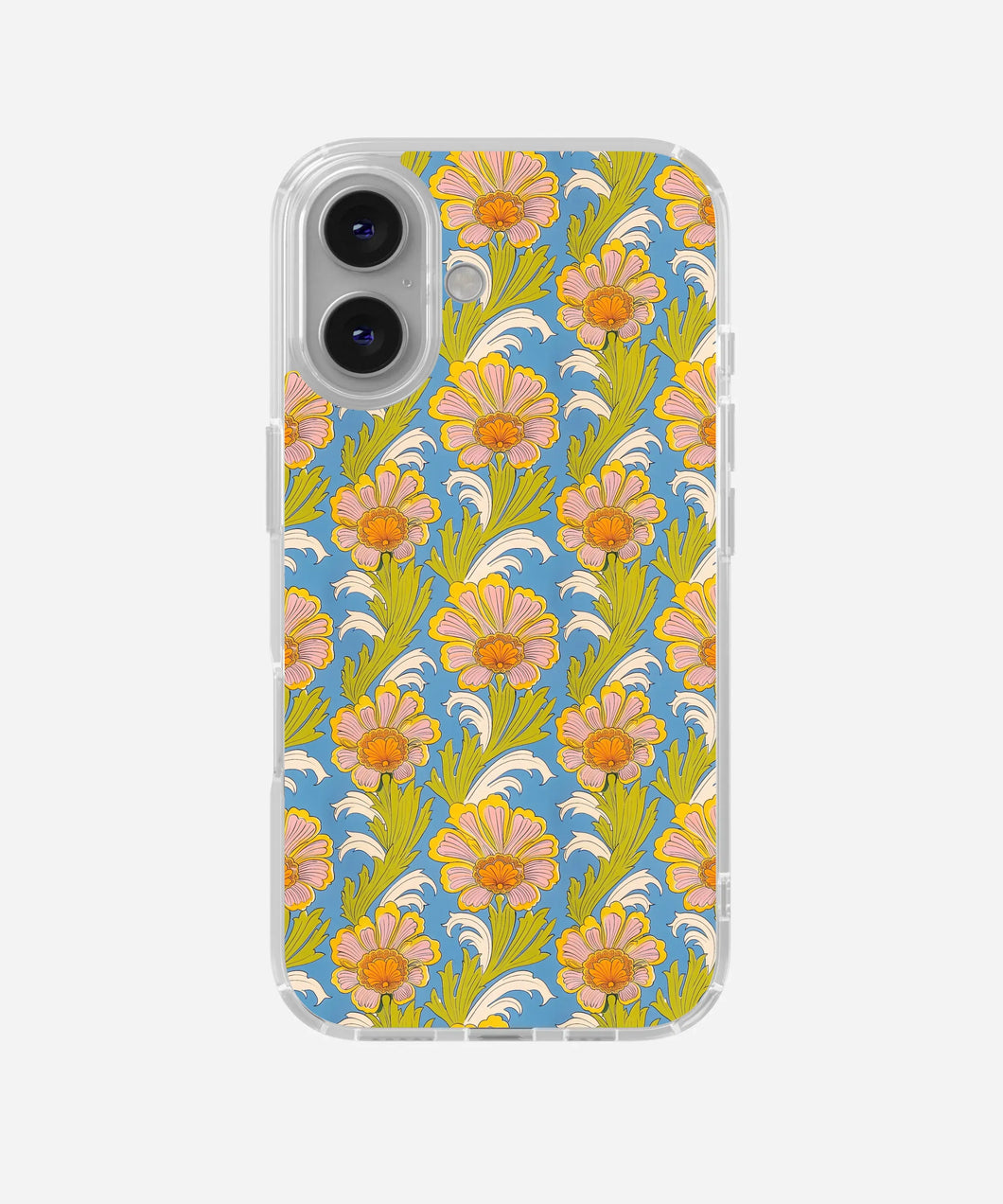 Peach Meadow Silicone Phone Case