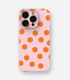Peachy Polka Glossy Hard Case