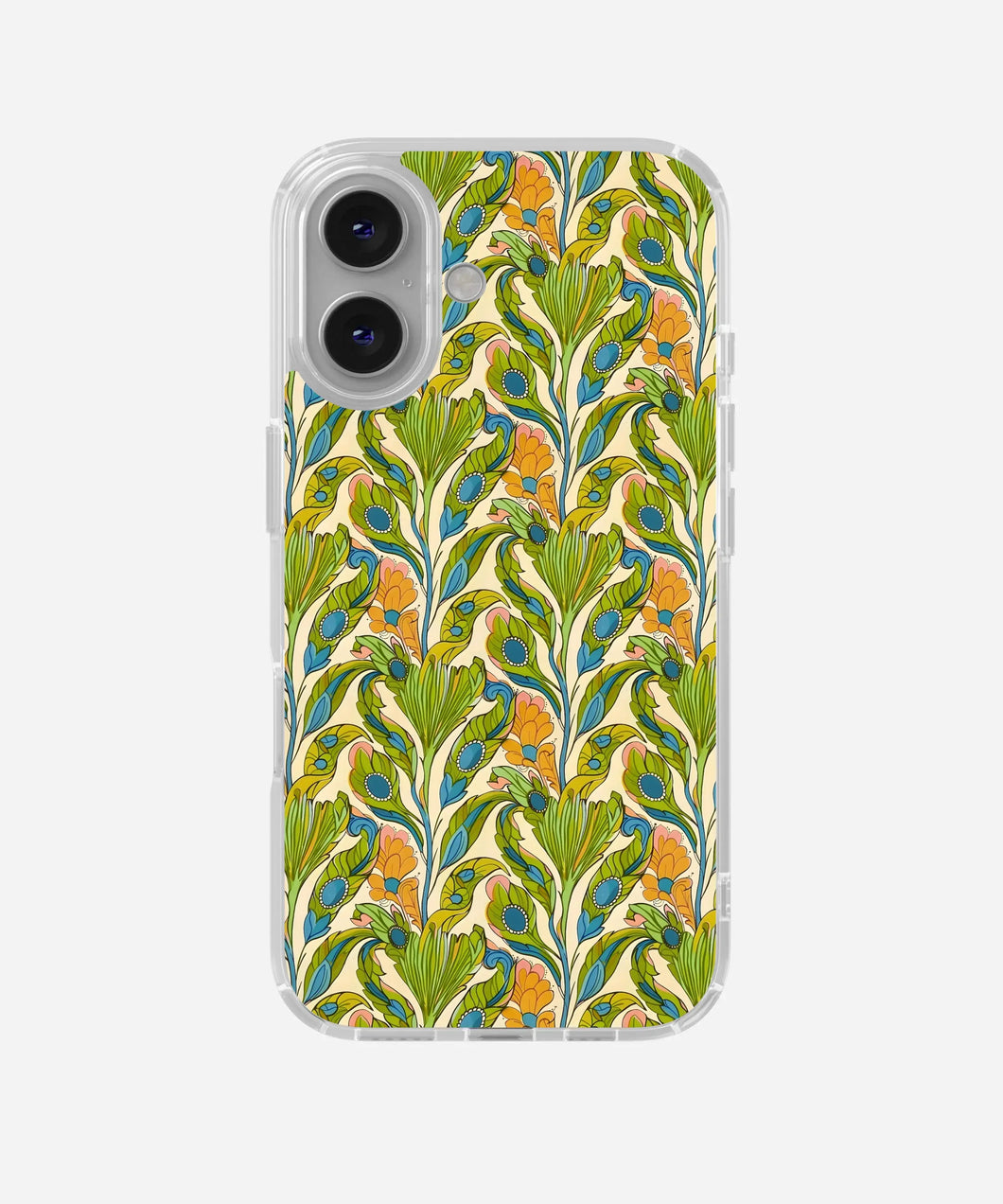 Peacock Meadow Silicone Phone Case