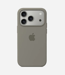 Solid Pebble Grey Soft Silicone iPhone Case