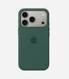 Solid Pine Green Soft Silicone iPhone Case