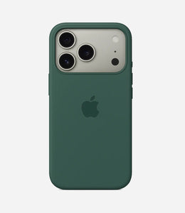 Solid Pine Green Soft Silicone iPhone Case