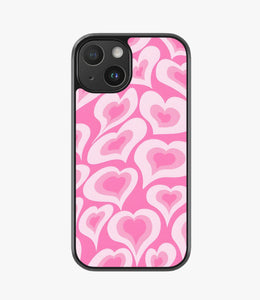Pink Pearl Heart Hybrid Matte Case