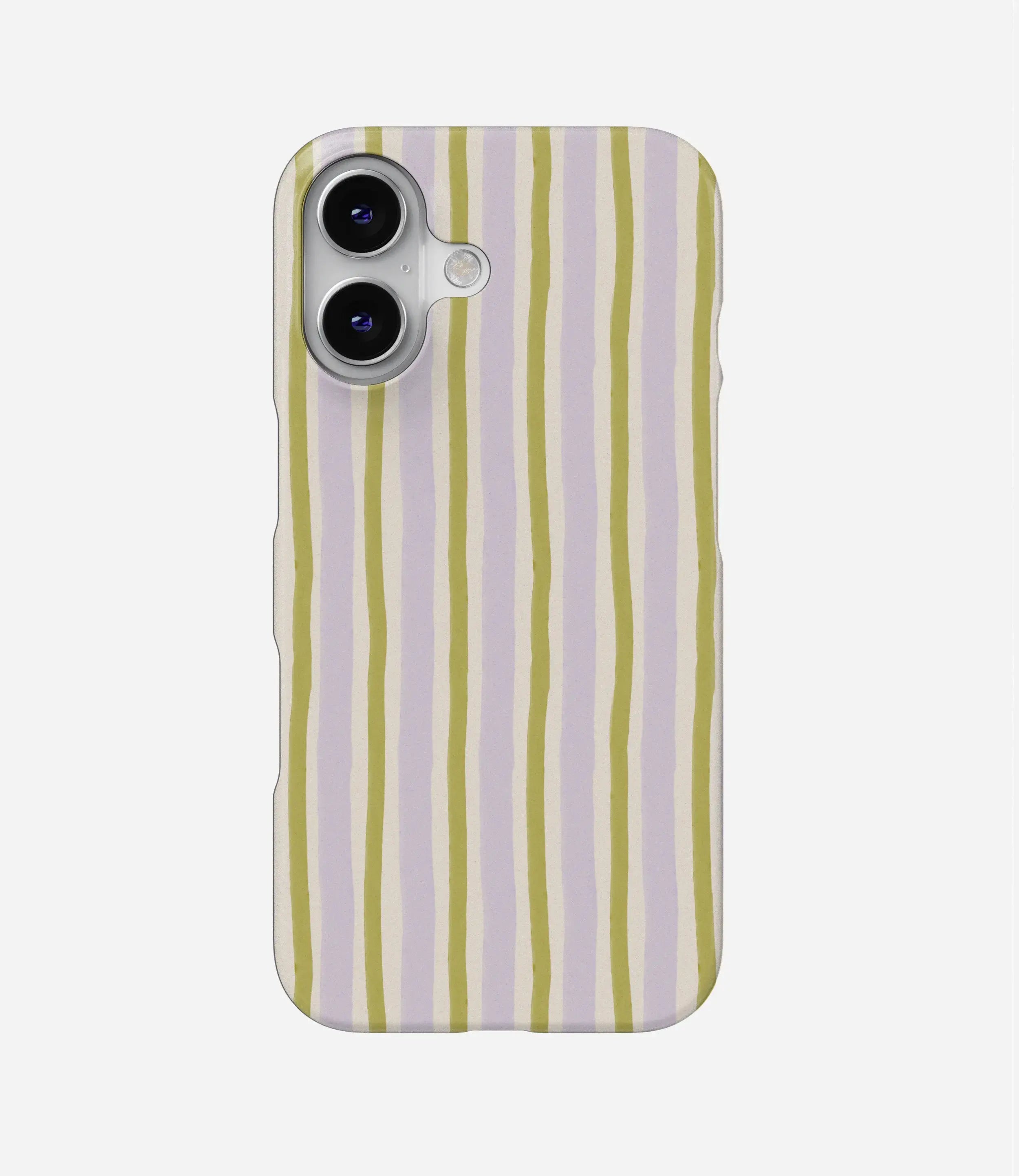 Pistachio Lilac Stripe Hard Case