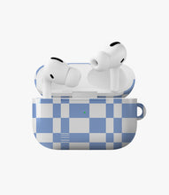 Load image into Gallery viewer, Powder Blue Plaid Glossy Airpod Case
