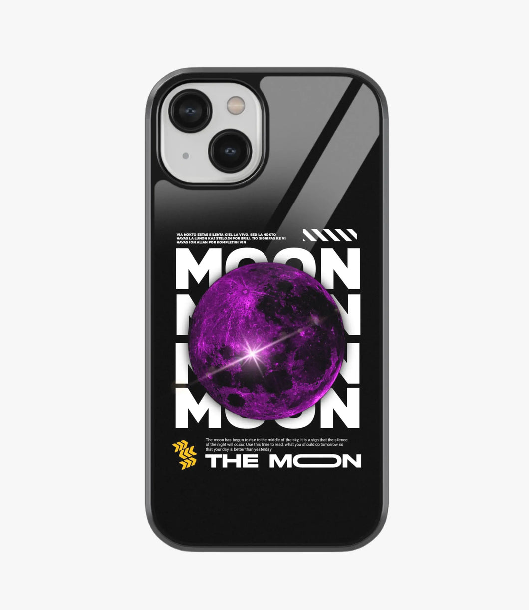 Purple Moon Glass Case