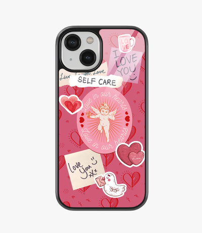 RadiantRomance Glass Phone Case