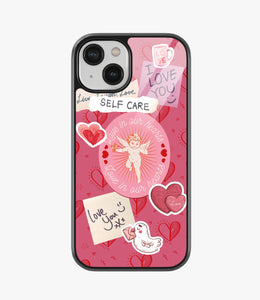 RadiantRomance Glass Phone Case