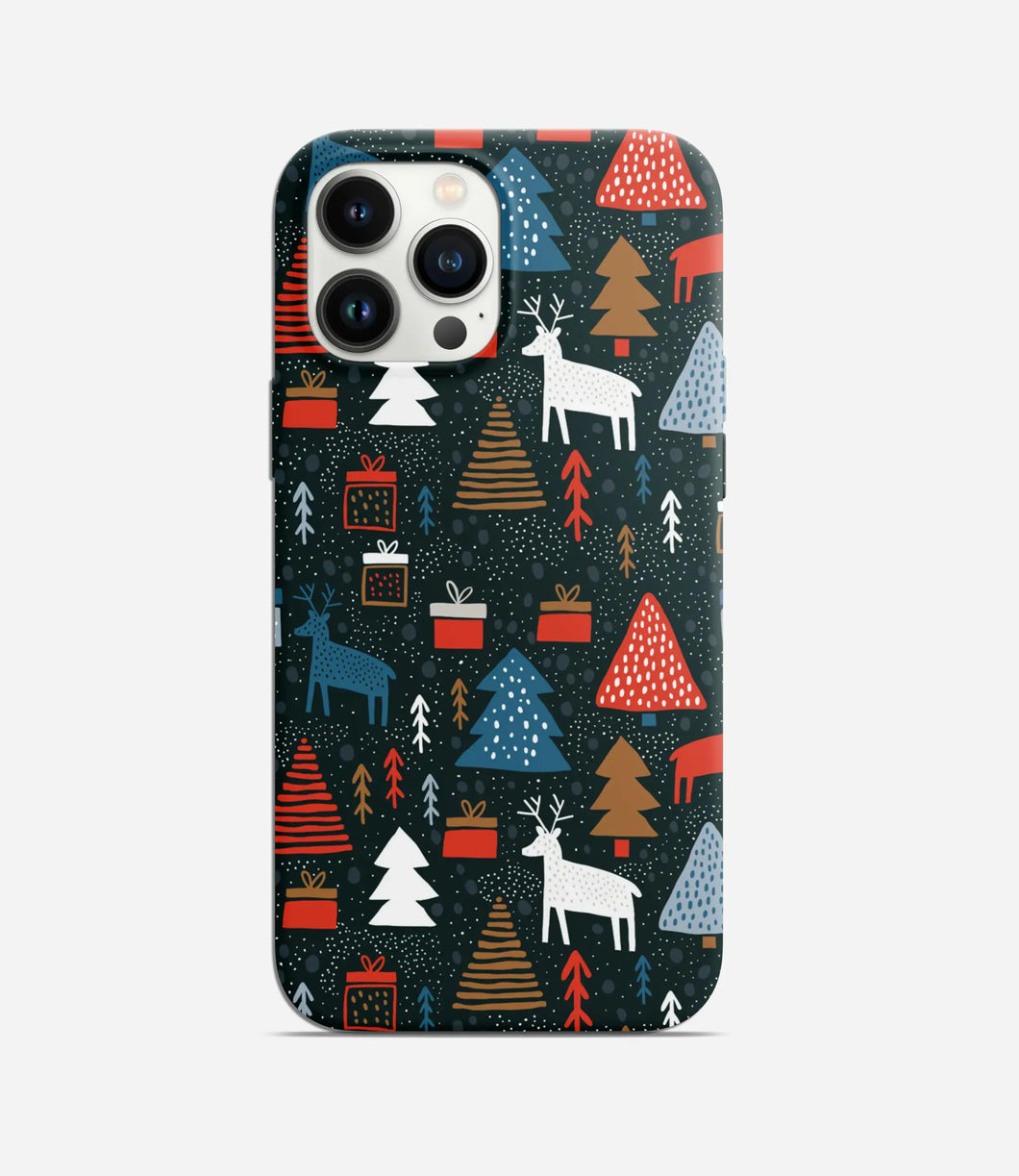 Reindeer & Gifts Christmas Hard Phone Case