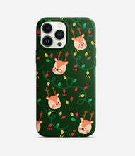 Load image into Gallery viewer, Reindeer &amp; Lights Christmas Hard Phone Case
