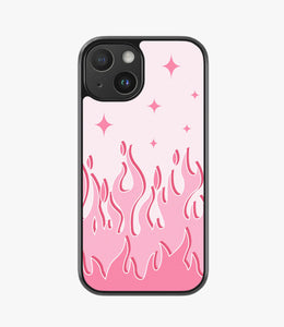 RetroBlaze Y2K Pink Flame Hybrid Matte Case