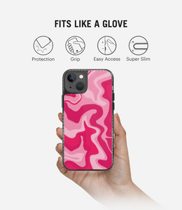 Retro Liquid Swirl Pink Y2K Stride 2.0 Phone Case