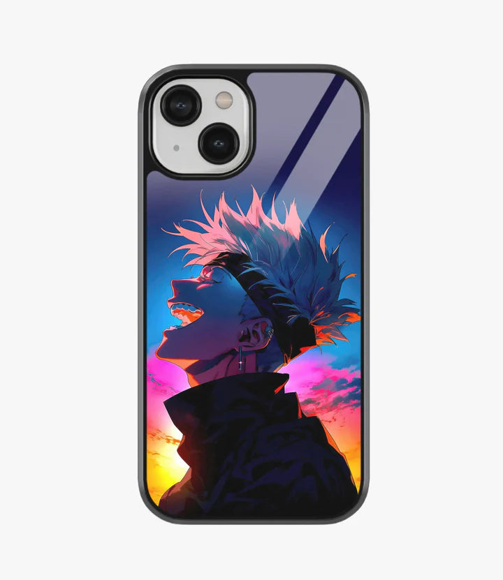 Satoru Gojo Glass Case for iPhone 13