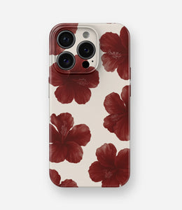 Scarlet Hibiscus Glossy Hard Case