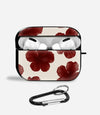 Scarlet Hibiscus Aipods Glass Case