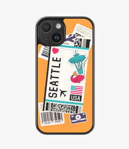 Seattle Boarding Pass Hybrid Matte Case