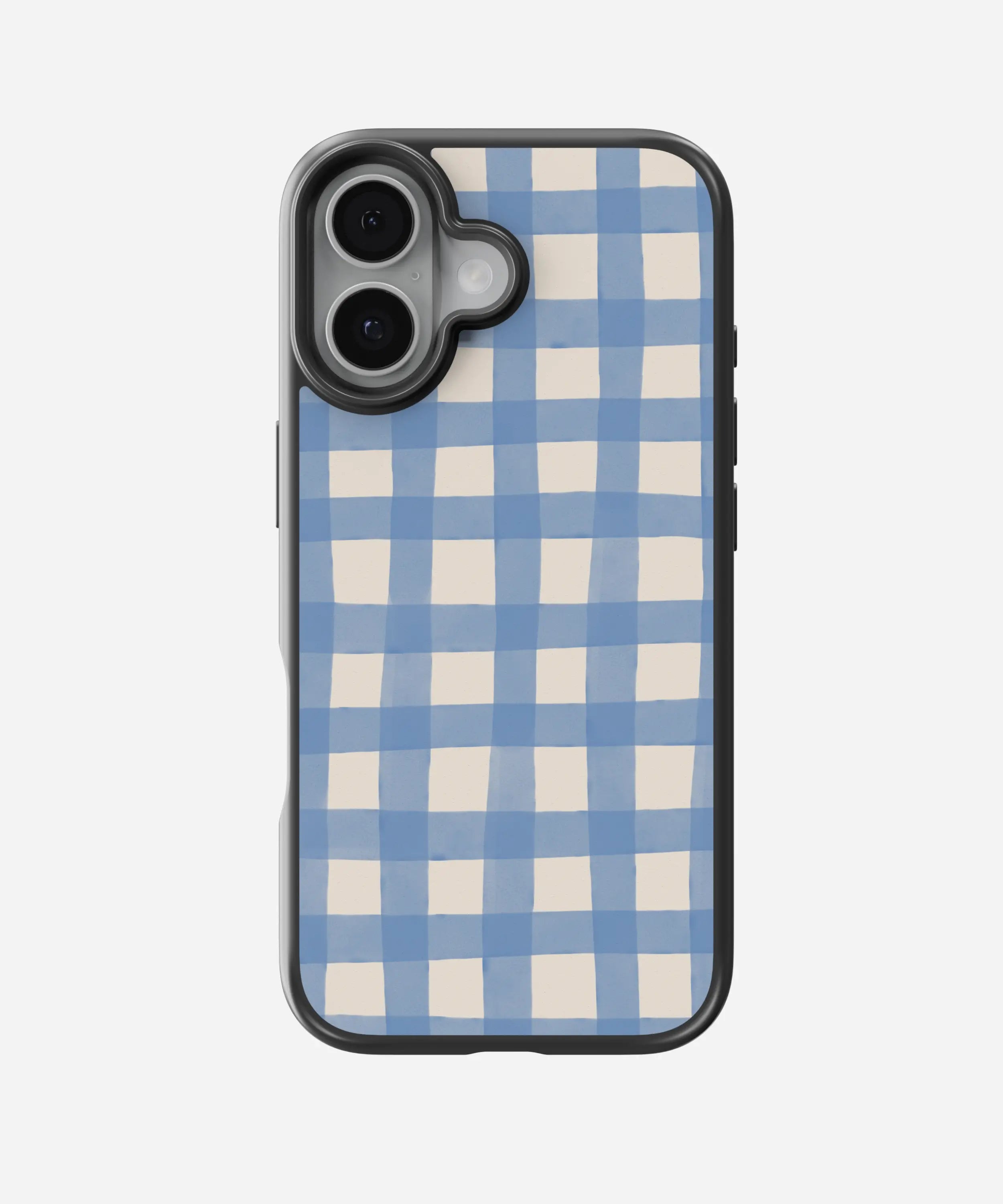 Sky Gingham Hybrid Matte Case