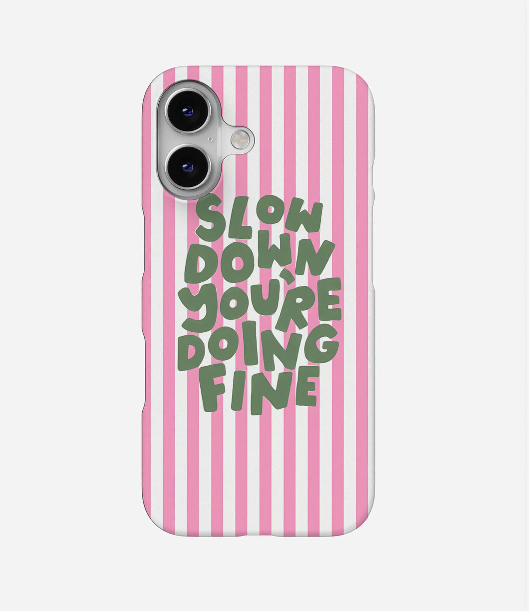 Slow Down Stripes Hard Case