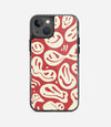 Smileyfy Red/Cream Y2K Stride 2.0 Phone Case