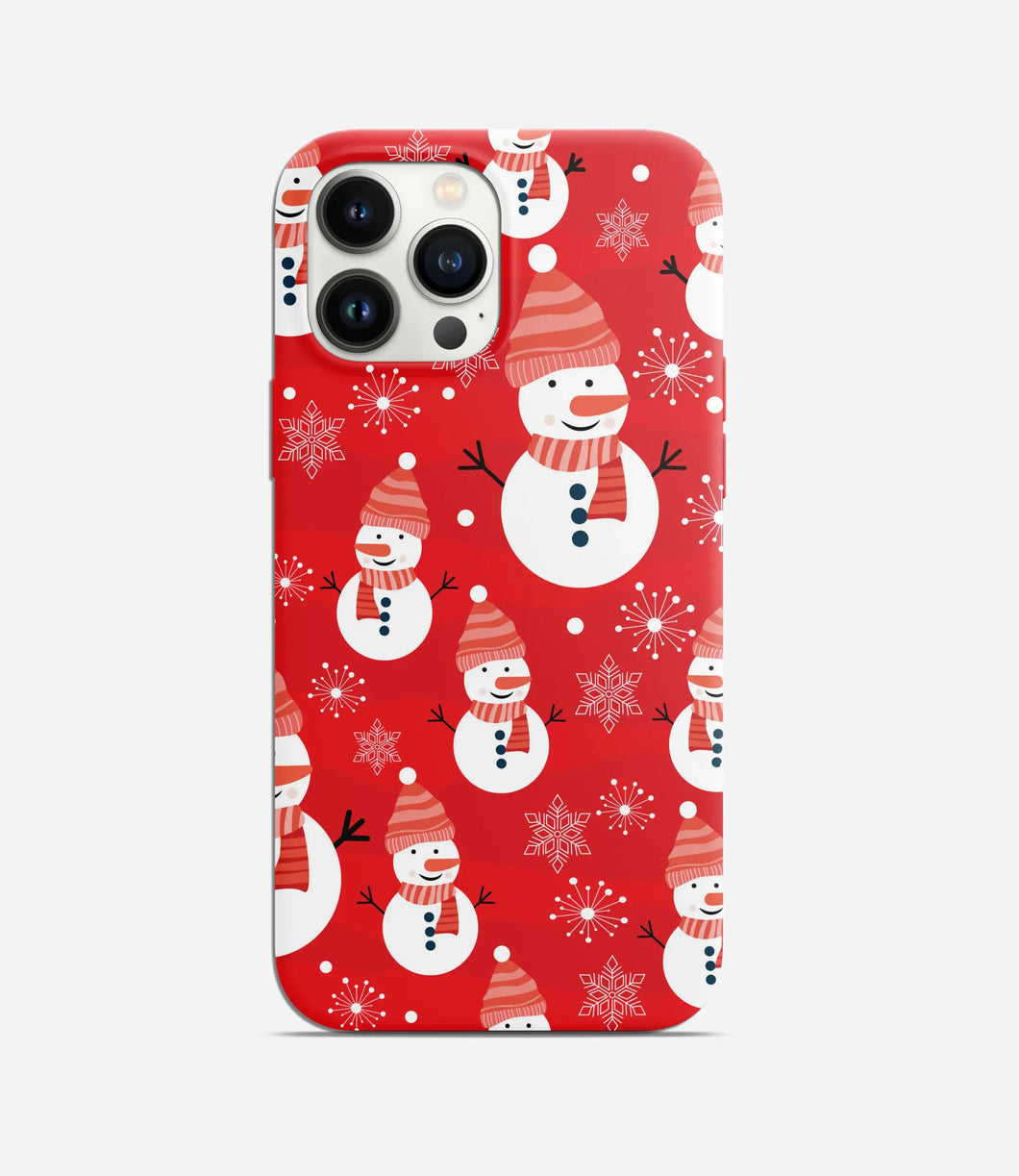 SnowmanSecure Christmas Hard Phone Case