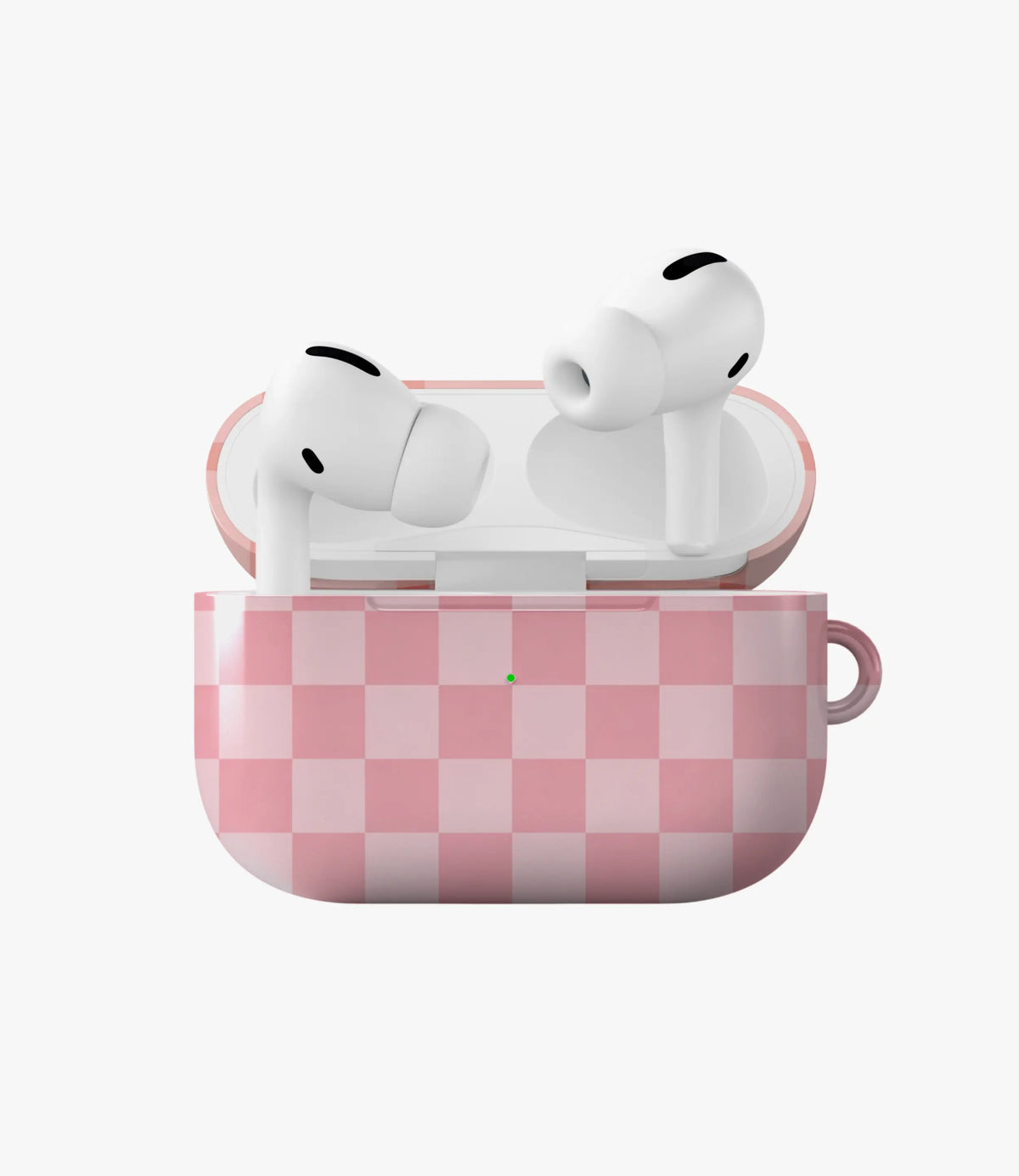 Soft Barbiecore Check Glossy Airpod Case