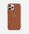 Solid Brown Soft Silicone iPhone Case
